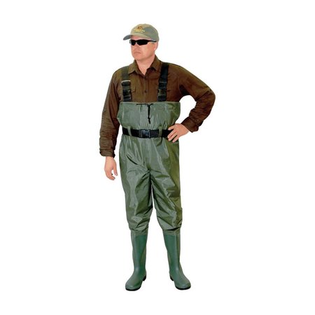 CADDIS Caddis 8014518 Unisex PVC Chest Wader; Green - Size 9 8014518